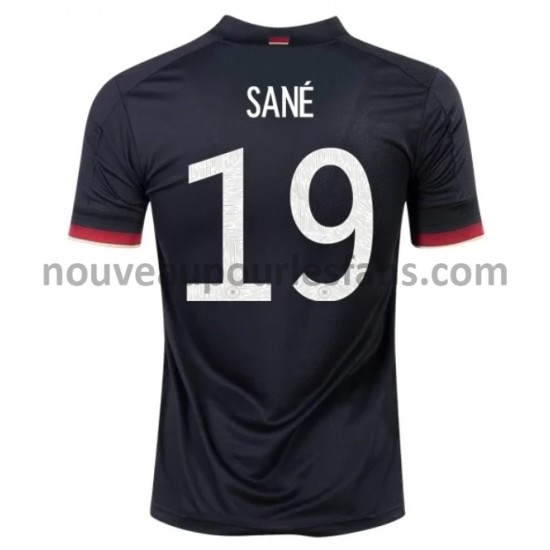 Maillot Allemagne SANE 19 Tenue Extérieur Euro 2020 Manche Courte