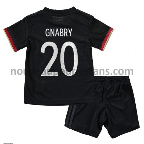 Maillot Allemagne Serge Gnabry 20 Enfant Tenue Extérieur Euro 2020 Manche Courte
