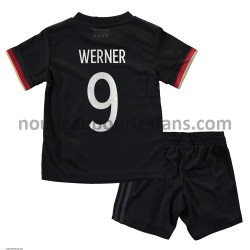 Maillot Allemagne Timo Werner 9 Enfant Tenue Extérieur Euro 2020 Manche Courte