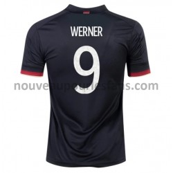 Maillot Allemagne Werner 9 Tenue Extérieur Euro 2020 Manche Courte