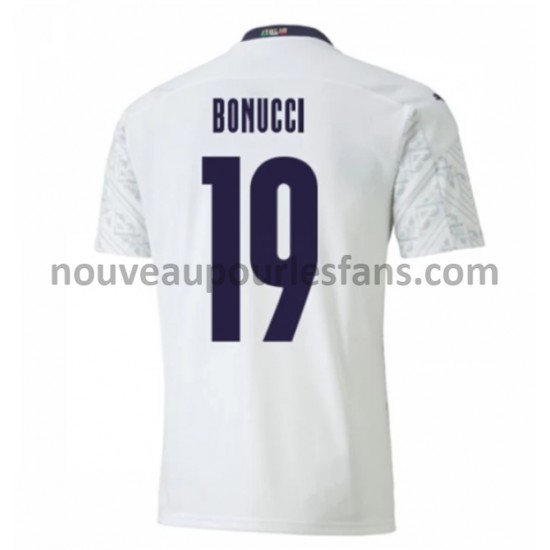 Maillot Italie Leonardo Bonucci 19 Tenue Extérieur Euro 2020 Manche Courte
