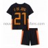 Maillot Pays-Bas Frenkie de Jong 21 Enfant Tenue Extérieur Euro 2020 Manche Courte