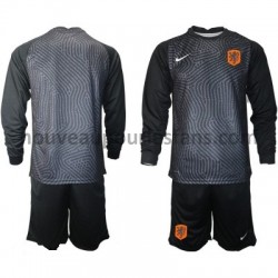 Maillot Pays-Bas Gardien Enfant Tenue Domicile Euro 2020 Manche Longue