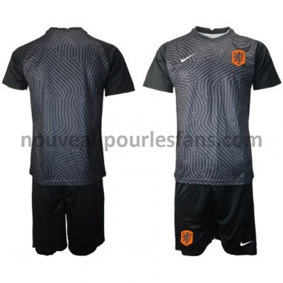 Maillot Pays-Bas Gardien Enfant Tenue Domicile Euro 2020 Manche Courte