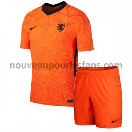 Maillot Pays-Bas Enfant Tenue Domicile Euro 2020 Manche Courte