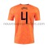 Maillot Pays-Bas VIRGIL 4 Tenue Domicile Euro 2020 Manche Courte