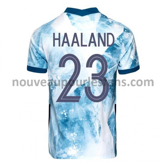 Maillot Norvège Erling Haaland 23 Tenue Extérieur 2020-2021 Manche Courte