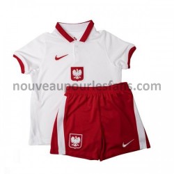 Maillot Pologne Enfant Tenue Domicile Euro 2020 Manche Courte
