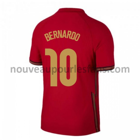 Maillot Portugal Bernardo Silva 10 Tenue Domicile Euro 2020 Manche Courte