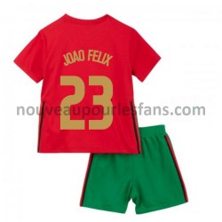 Maillot Portugal João Félix 23 Enfant Tenue Domicile Euro 2020 Manche Courte