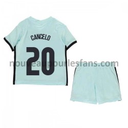 Maillot Portugal Joao Cancelo 20 Enfant Tenue Extérieur Euro 2020 Manche Courte