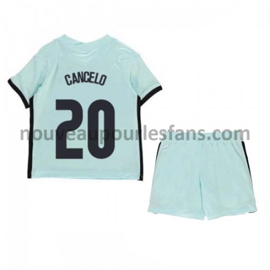 Maillot Portugal Joao Cancelo 20 Enfant Tenue Extérieur Euro 2020 Manche Courte