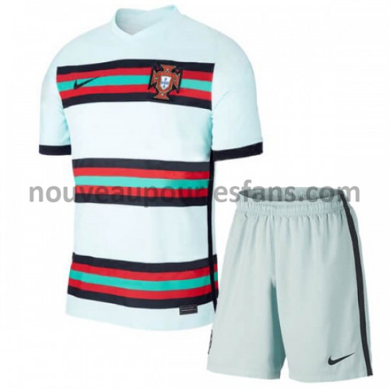 Maillot Portugal Enfant Tenue Extérieur Euro 2020 Manche Courte