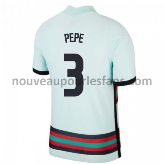 Maillot Portugal Pepe 3 Tenue Extérieur Euro 2020 Manche Courte
