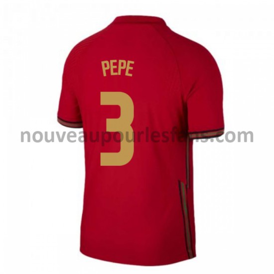 Maillot Portugal Pepe 3 Tenue Domicile Euro 2020 Manche Courte