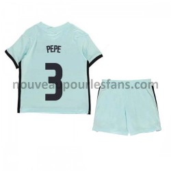 Maillot Portugal Pepe 3 Enfant Tenue Extérieur Euro 2020 Manche Courte