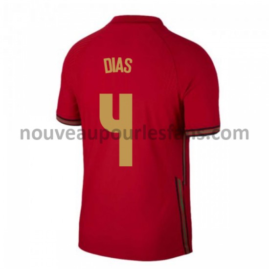 Maillot Portugal Ruben Dias 4 Tenue Domicile Euro 2020 Manche Courte
