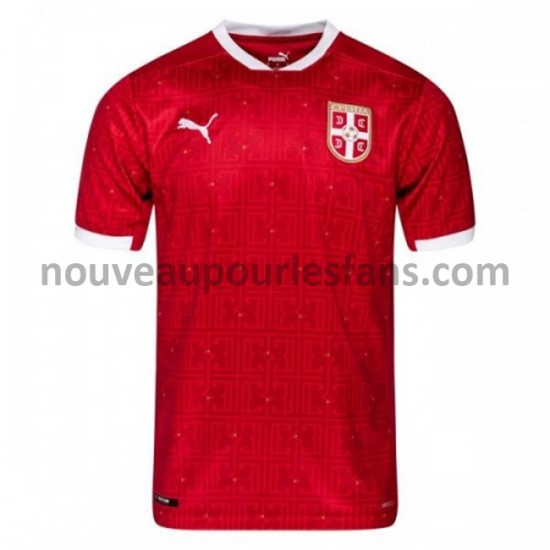 Maillot Serbie Tenue Domicile 2020-2021 Manche Courte