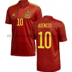 Maillot Espagne Asensio 10 Tenue Domicile Euro 2020 Manche Courte
