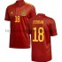 Maillot Espagne Ferran 18 Tenue Domicile Euro 2020 Manche Courte