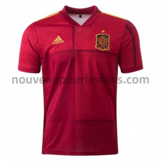 Maillot Espagne Tenue Domicile Euro 2020 Manche Courte