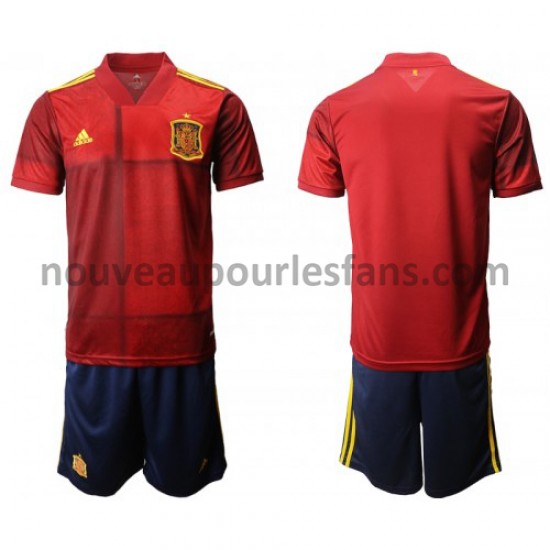 Maillot Espagne Enfant Tenue Domicile Euro 2020 Manche Courte
