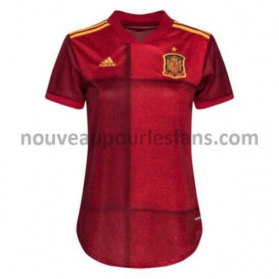 Maillot Espagne Femme Tenue Domicile Euro 2020 Manche Courte