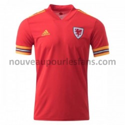 Maillot Pays de Galles Tenue Domicile Euro 2020 Manche Courte