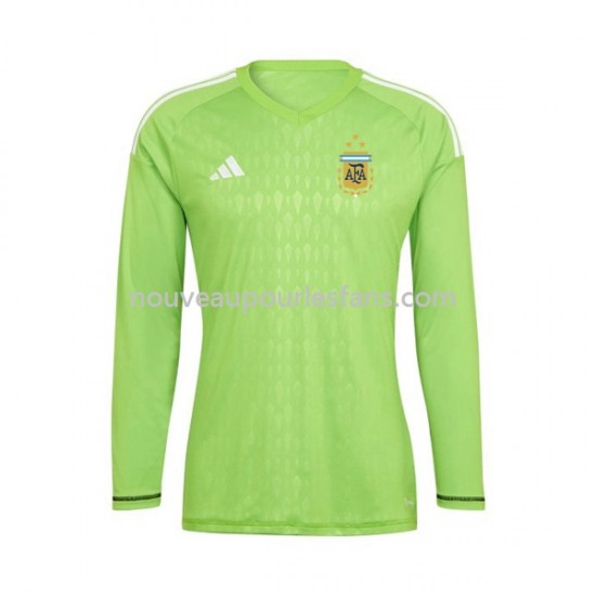 Maillot Argentine Gardien Homme Tenue Domicile Coupe du Monde 2022 Manche Longue