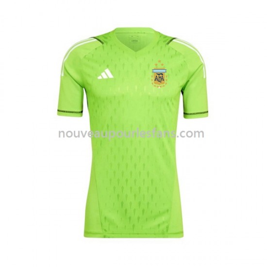 Maillot Argentine Gardien Homme Tenue Domicile Coupe du Monde 2022 Manche Courte