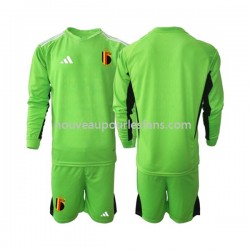Maillot Belgique Gardien Enfant Tenue Domicile 2021-2022 Manche Longue