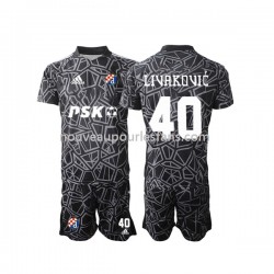 Maillot Dinamo Zagreb Livakovic 40 Gardien Enfant Tenue Domicile 2022-2023 Manche Courte
