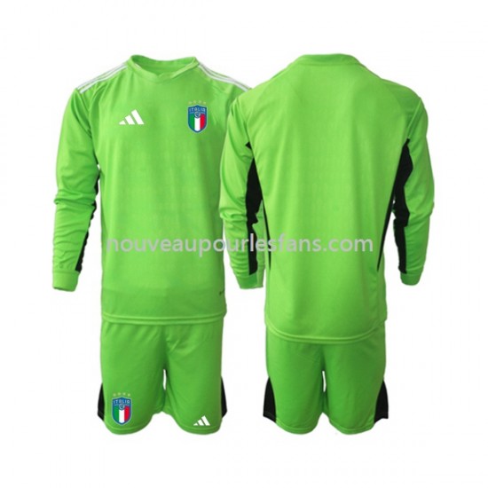 Maillot Italie Gardien Enfant Tenue Domicile 2023 Manche Longue