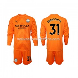 Maillot Manchester City Ederson M 31 Gardien Enfant Tenue 3ème 2022-2023 Manche Longue