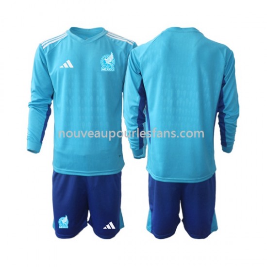 Maillot Mexique Gardien Enfant Tenue Extérieur 2022 Manche Longue
