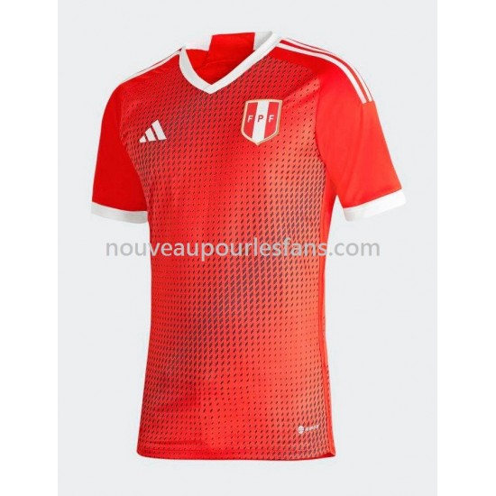 Maillot Pérou Homme Tenue Extérieur 2023 Manche Courte
