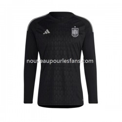 Maillot Espagne Gardien Homme Tenue Domicile 2022 Manche Longue