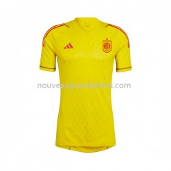 Maillot Espagne Gardien Homme Tenue Domicile 2022-2023 Manche Courte