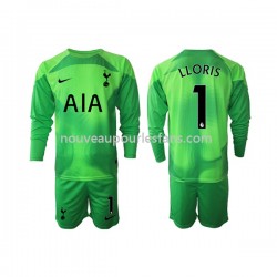 Maillot Tottenham Hotspur Hugo Lloris 1 Gardien Enfant Tenue Extérieur 2022-2023 Manche Longue