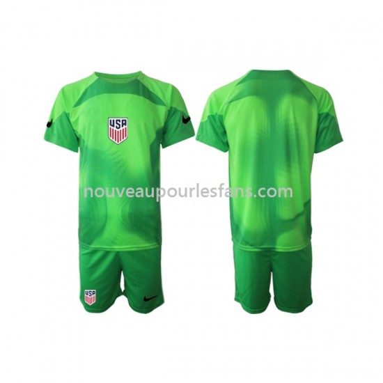Maillot États-Unis Gardien Enfant Tenue 4ème Coupe du Monde 2022 Manche Courte