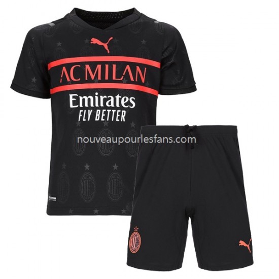 Maillot AC Milan Enfant Tenue 3ème 2021-2022 Manche Courte