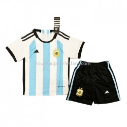 Maillot Argentine Enfant Tenue Domicile Coupe du Monde 2022 Manche Courte