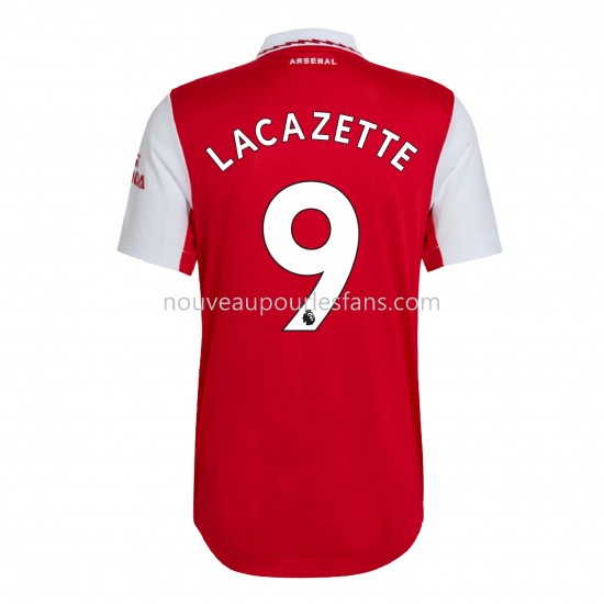 Maillot Arsenal Lacazette 9 Tenue Domicile 2022-2023 Manche Courte