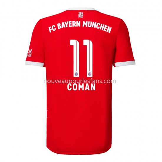 Maillot Bayern Munich Coman 11 Tenue Domicile 2022-2023 Manche Courte