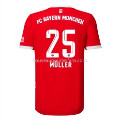 Maillot Bayern Munich Muller 25 Tenue Domicile 2022-2023 Manche Courte