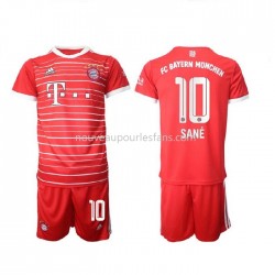 Maillot Bayern Munich Sane 10 Enfant Tenue Domicile 2022-2023 Manche Courte