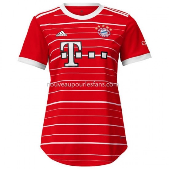 Maillot Bayern Munich Femme Tenue Domicile 2022-2023 Manche Courte