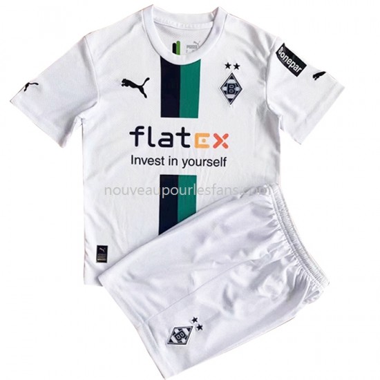 Maillot Borussia Mönchengladbach Enfant Tenue Domicile 2022-2023 Manche Courte