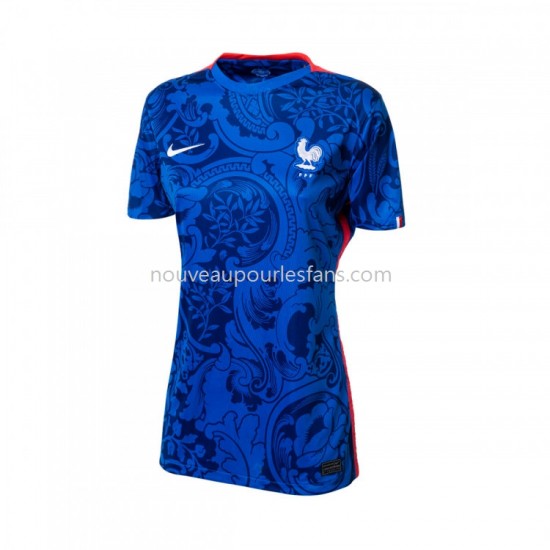 Maillot Frankrig Femme Tenue Domicile 2022 Manche Courte