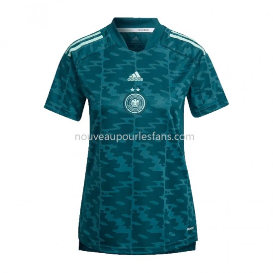 Maillot Allemagne Femme Tenue Extérieur 2022 Manche Courte